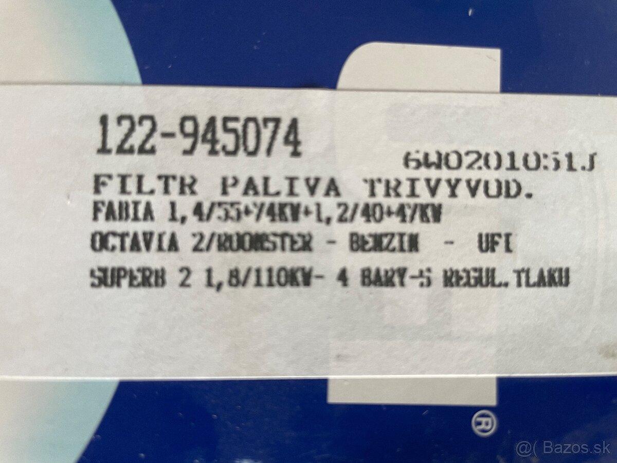 Palivový filter (benzín) 6Q0201051J