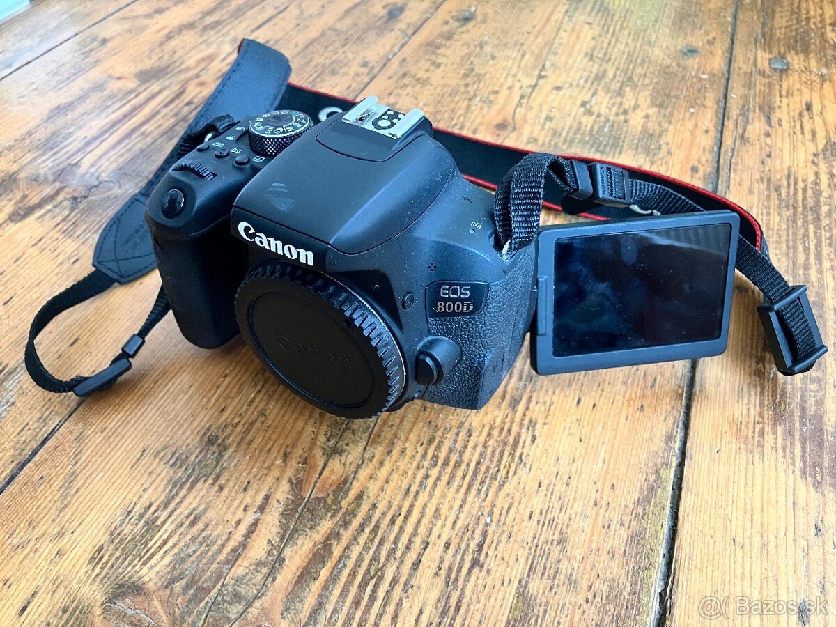 Fotoaparat Canon EOS 800D+Objektiv 17-55 f2.8+ brasna+stativ