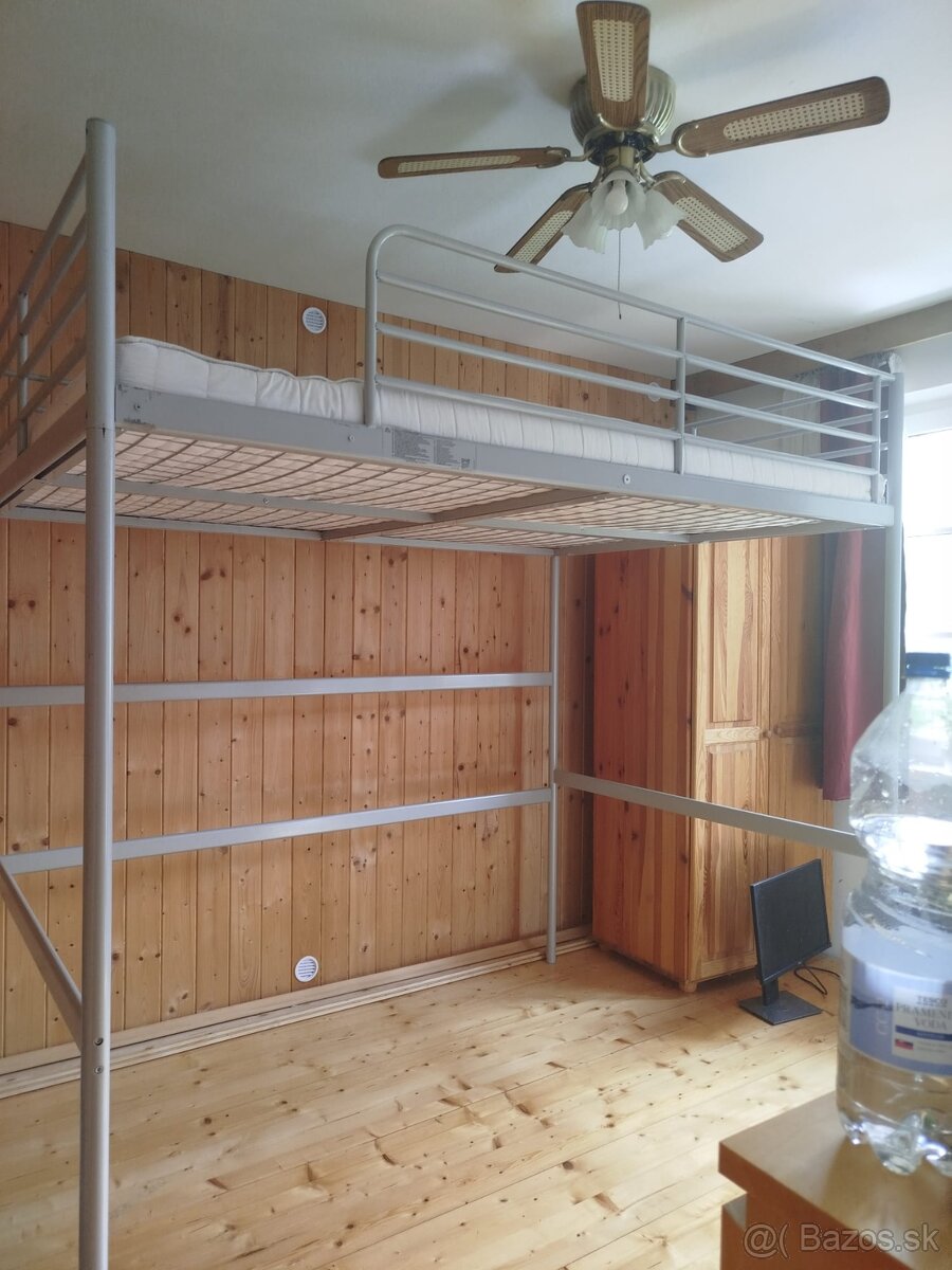 IKEA SVARTA 140x200 poschodová posteľ