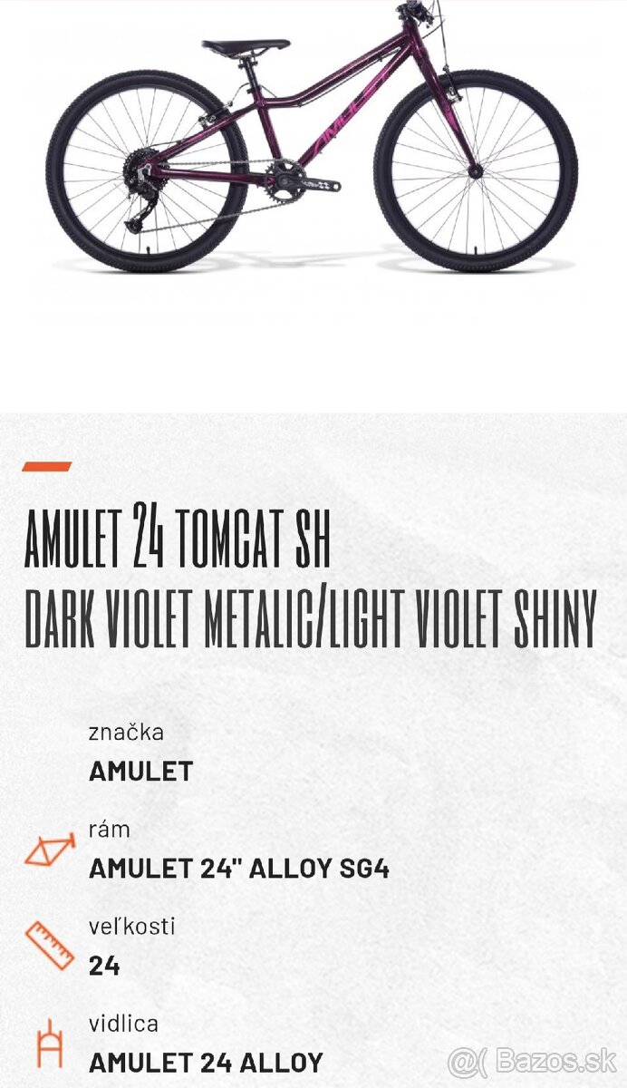 DETSKÝ BICYKEL AHULET 24 TOMGAT Kúpený 2022