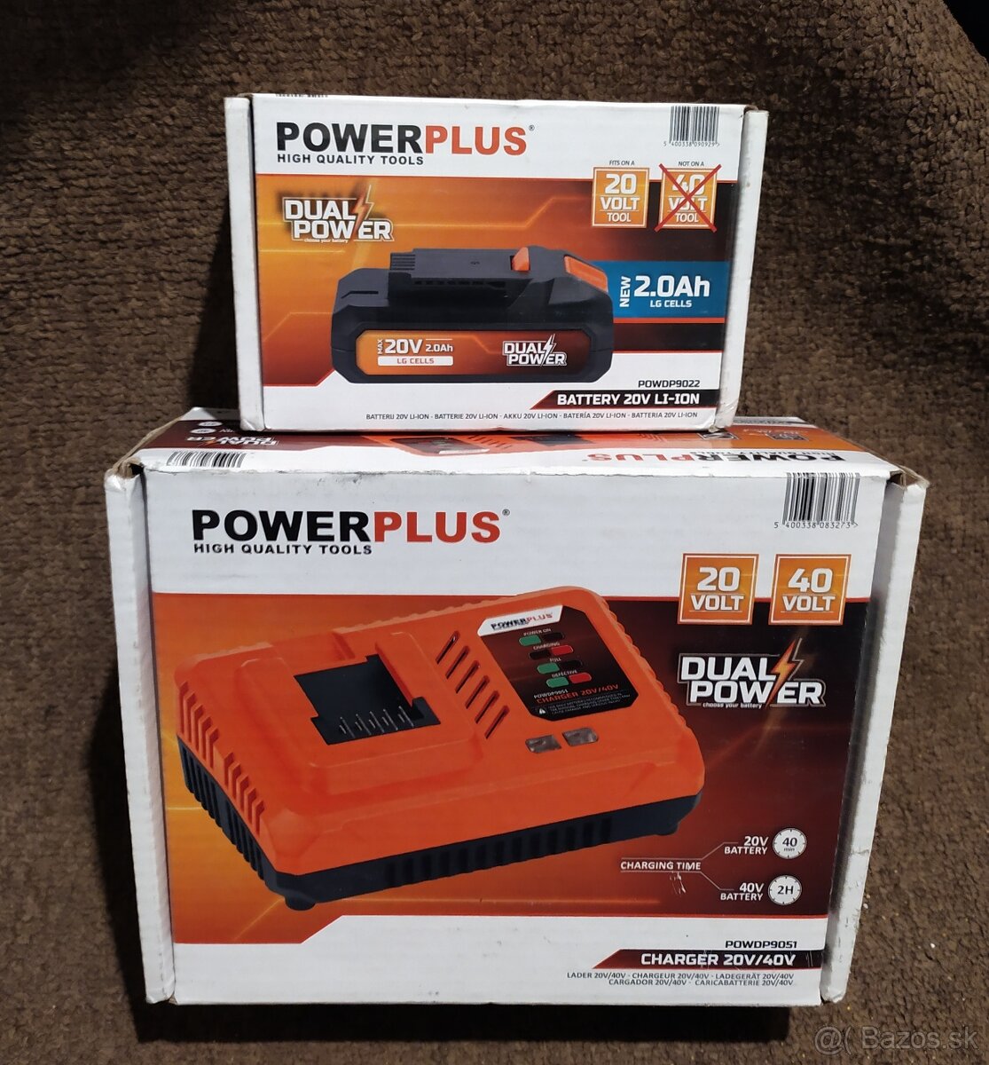 PowerPlus nabíjačka +baterka - nové