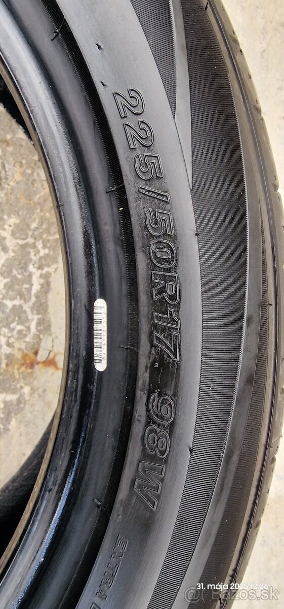 Letné pneumatiky 225/50R17 98W