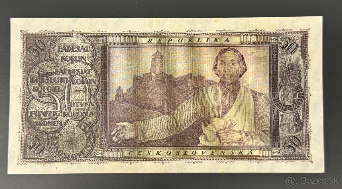 Kúpim bankovku 50 korunu 1922