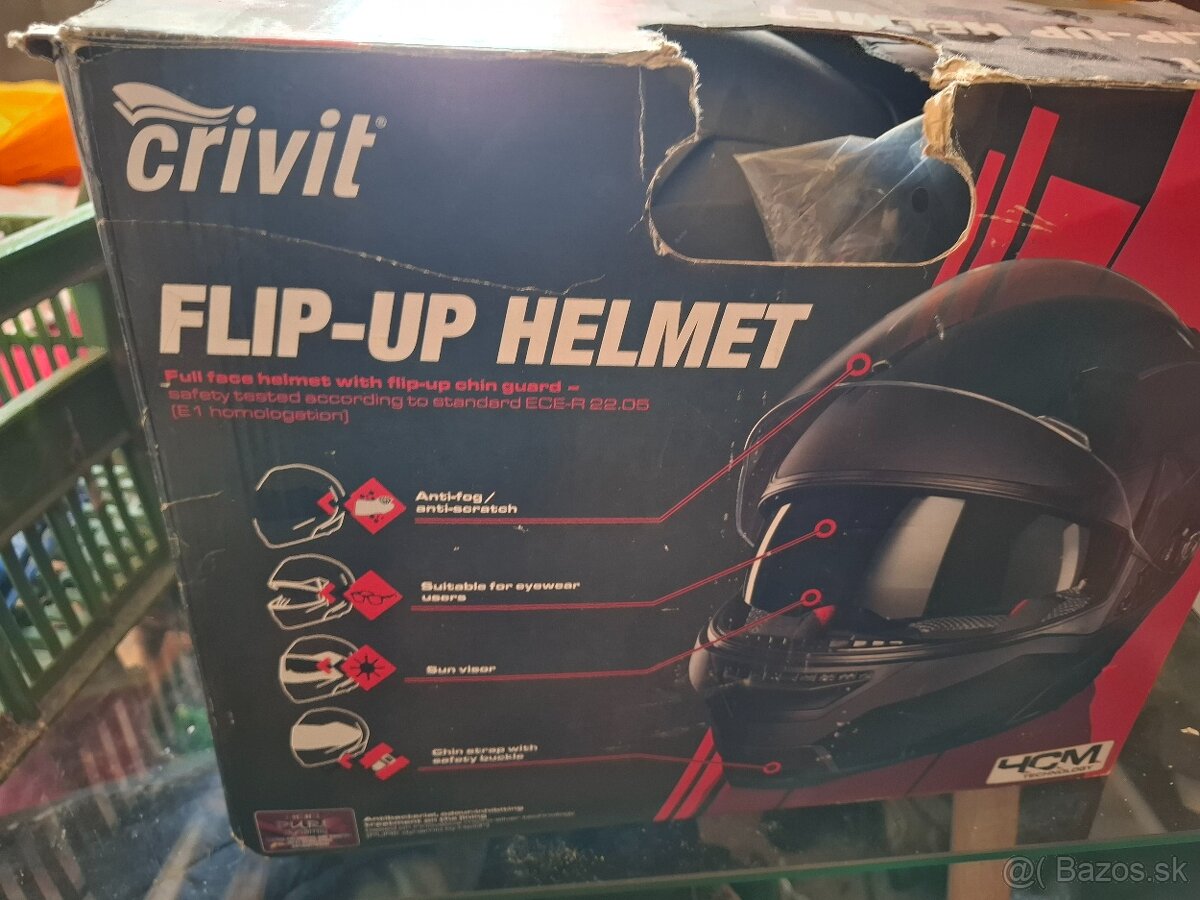 Flip up crivit prilba