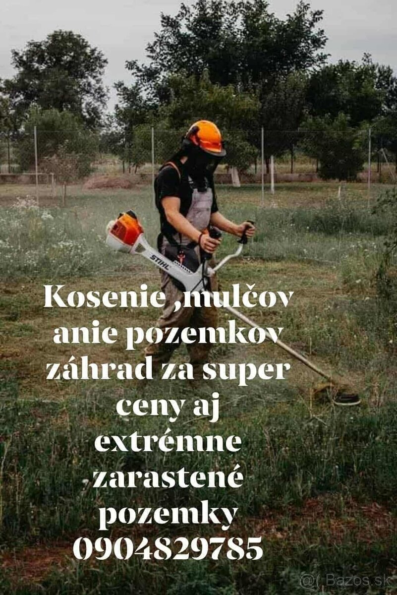 Kosenie ,mulčovanie ,Topoľčany ,Nitra, Nové Zámky,Vráble,
