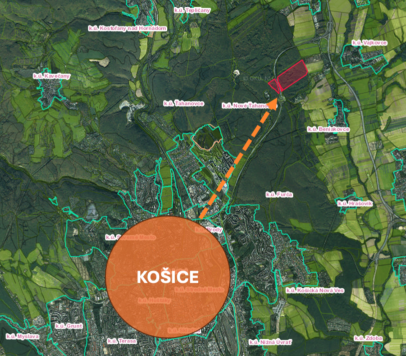 Košice – 2.120 m2 LESNÉ POZEMKY