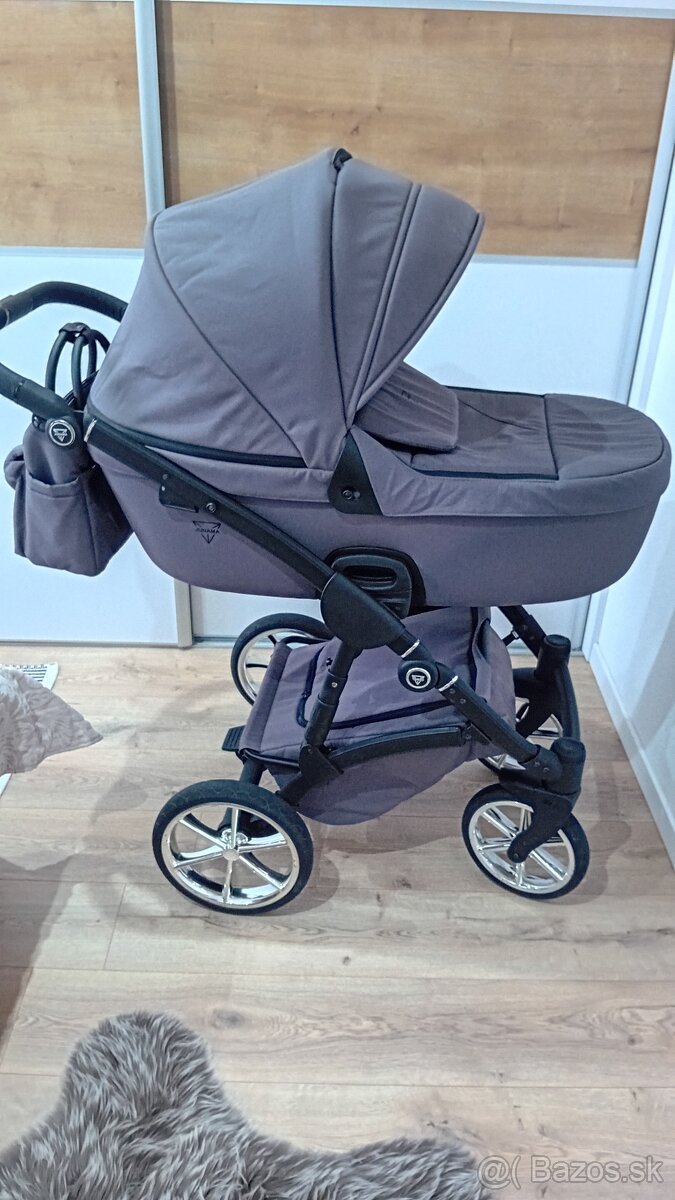 Kočík Junama 3v1 Termo Line MIX 01 Fossil Grey + zakladna