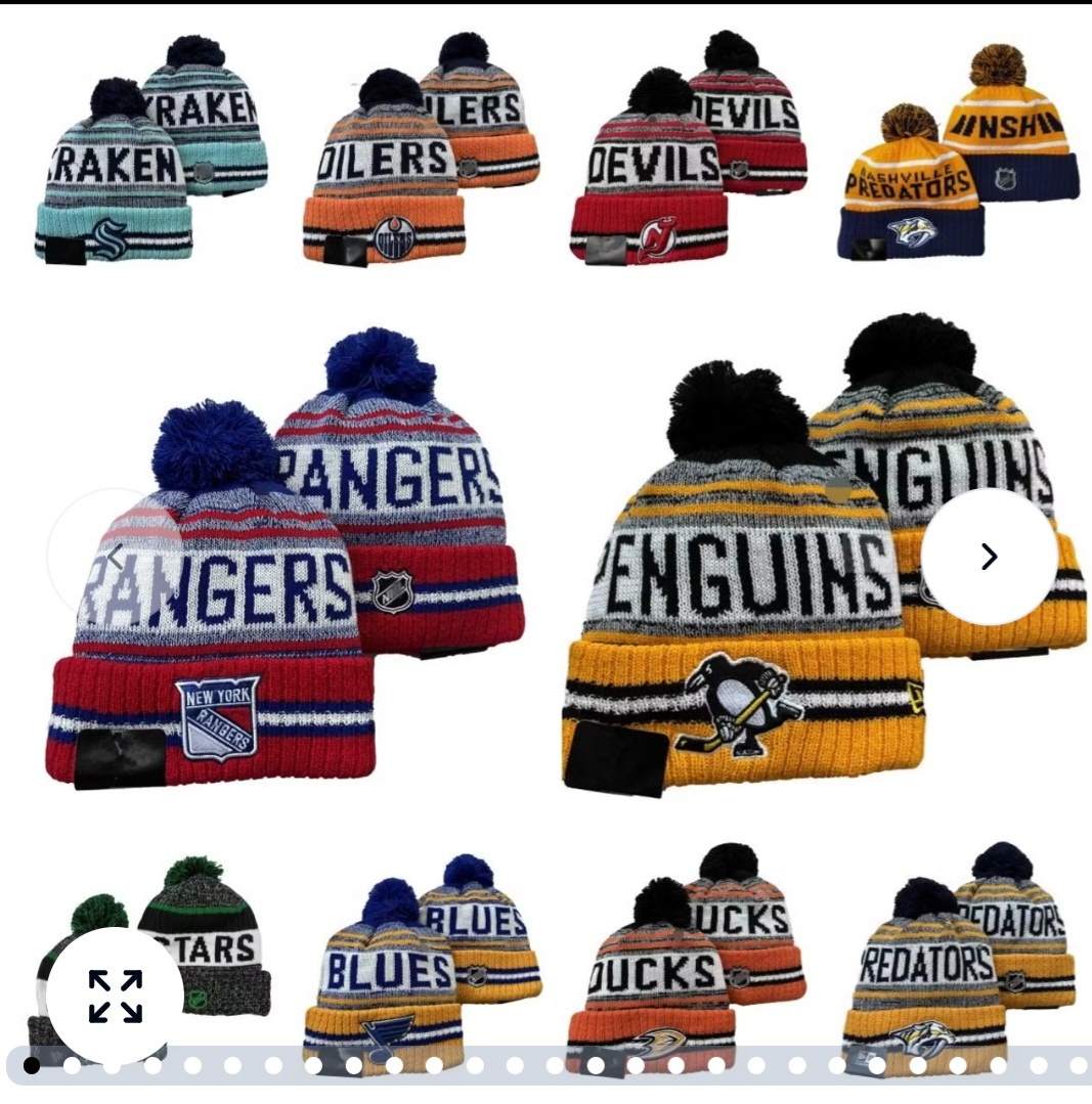 NHL zimné pletené čiapky značka newera