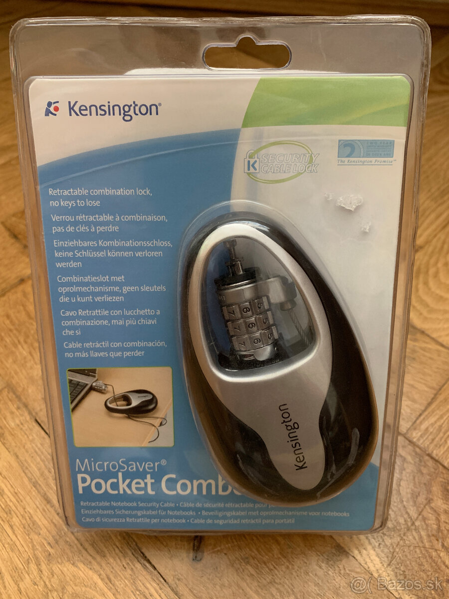 Predám zámok na notebook Kensington MicroSaver Pocket Combo