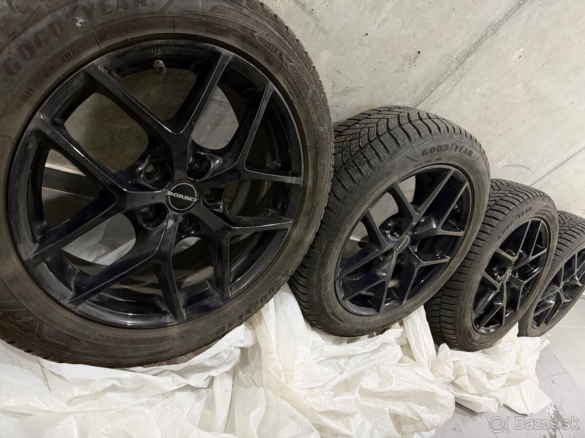 Zimny komplet - disky Borbet - Y 17 + zimne pneu Good Year