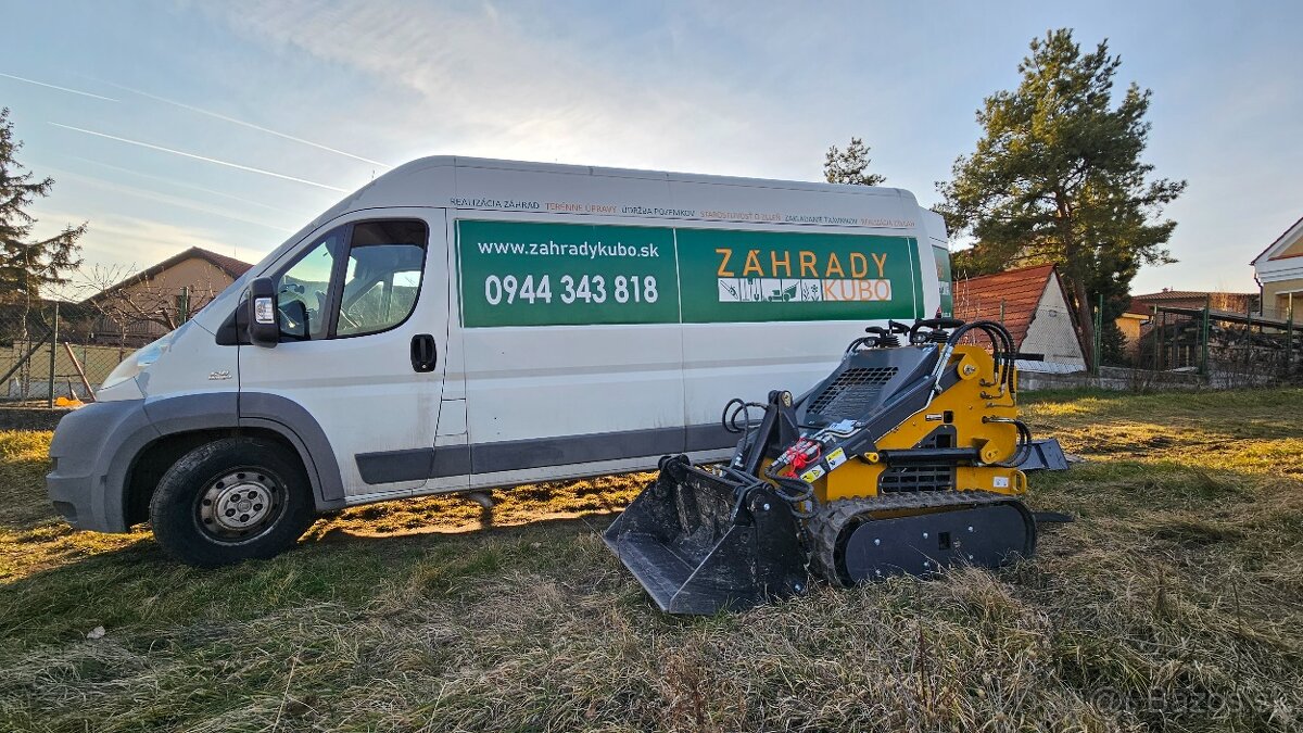 Služby - Mininakladač / Pôdna fréza / Zakladač trávnika