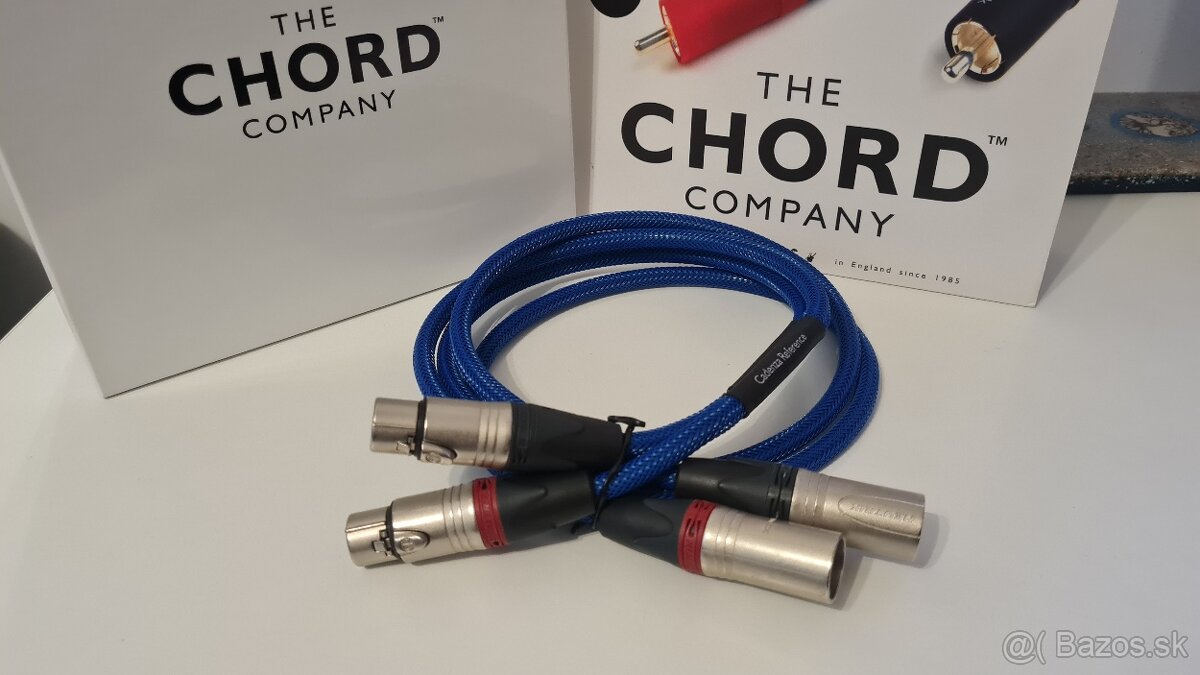Predám Chord Cadenza Reference 2XLR-2XLR × 1m