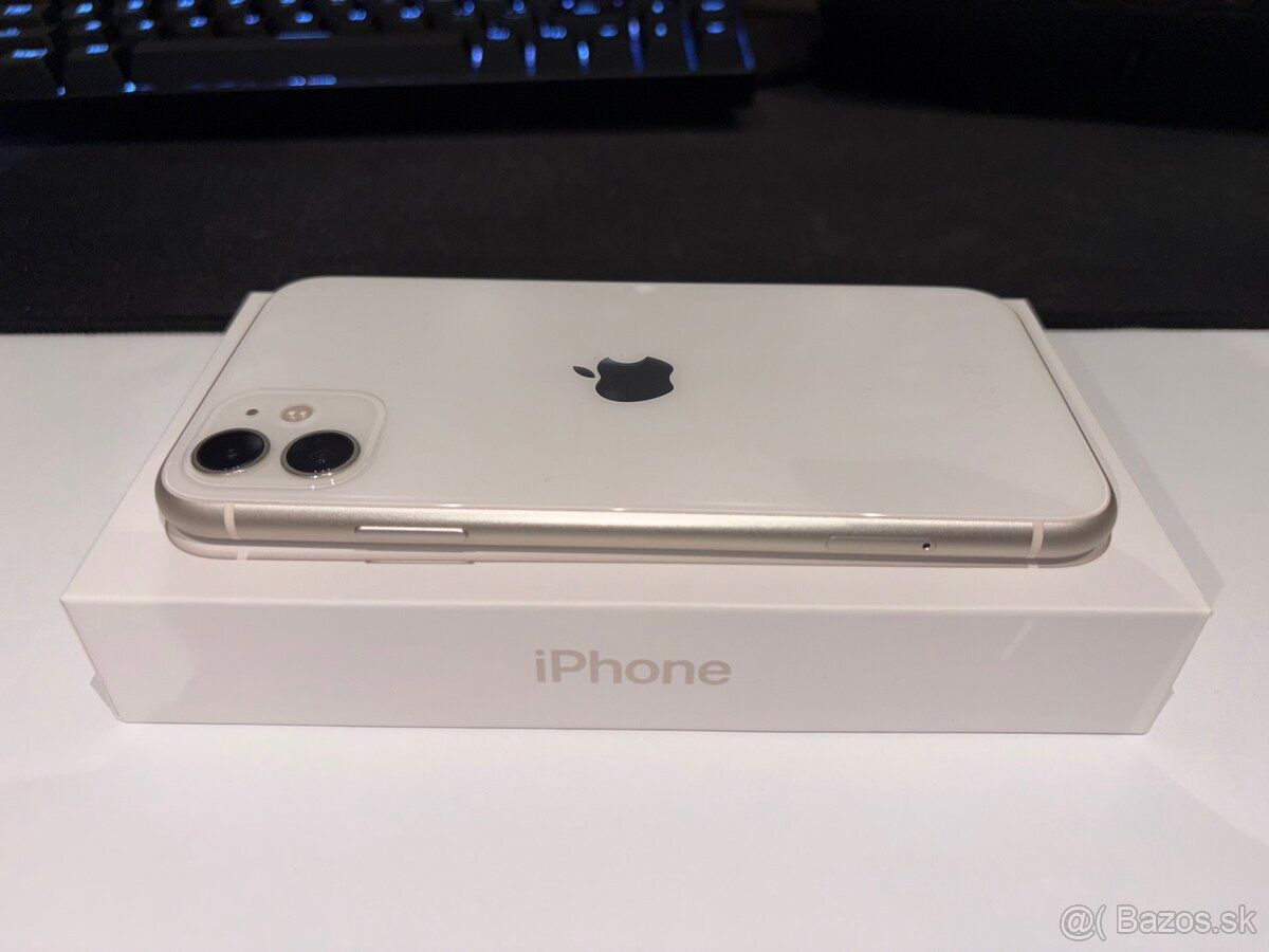 Predám iPhone 11 – biely, 128 GB