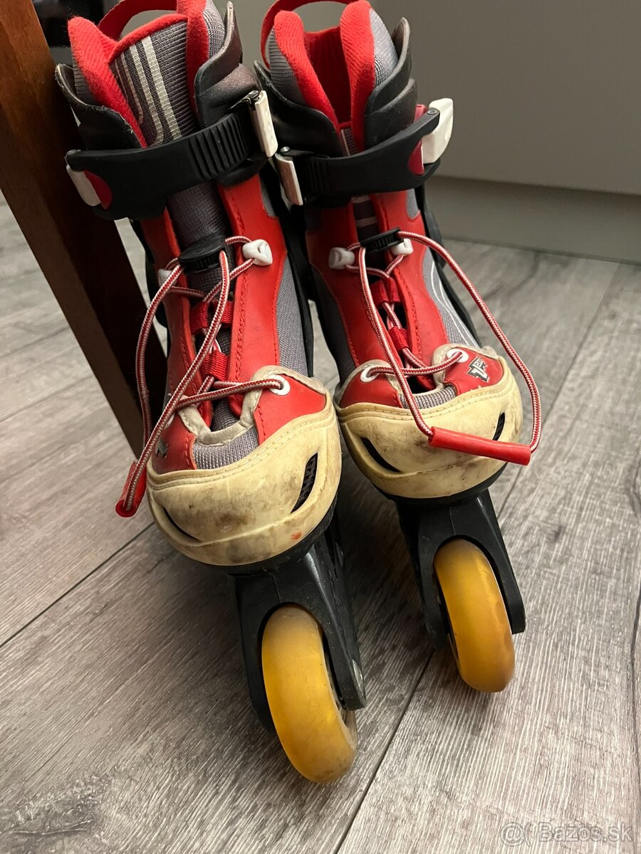Detské inline korčule Decathlon veľ. EU 32-34