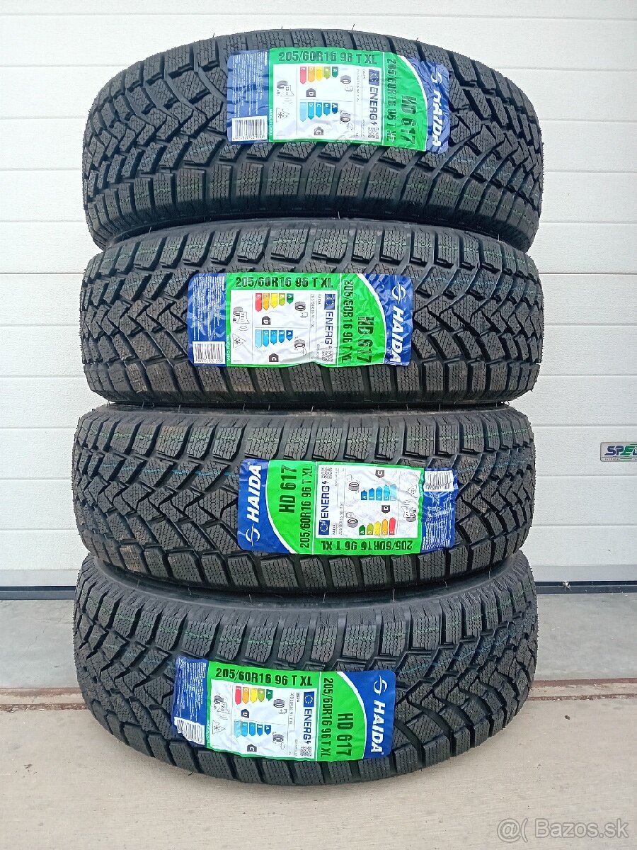 Nové kvalitné zimné pneumatiky 205/60R16