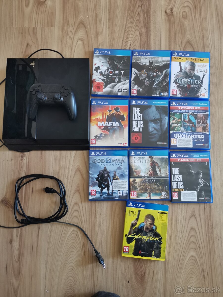 Ps4 + ovládač + hry