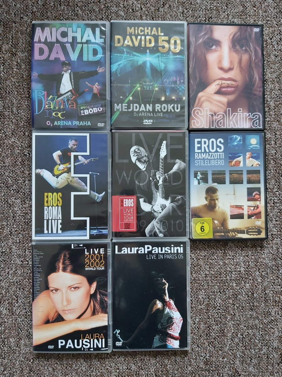 DVD Michal David, Eros Ramazzotti, Laura Pausini