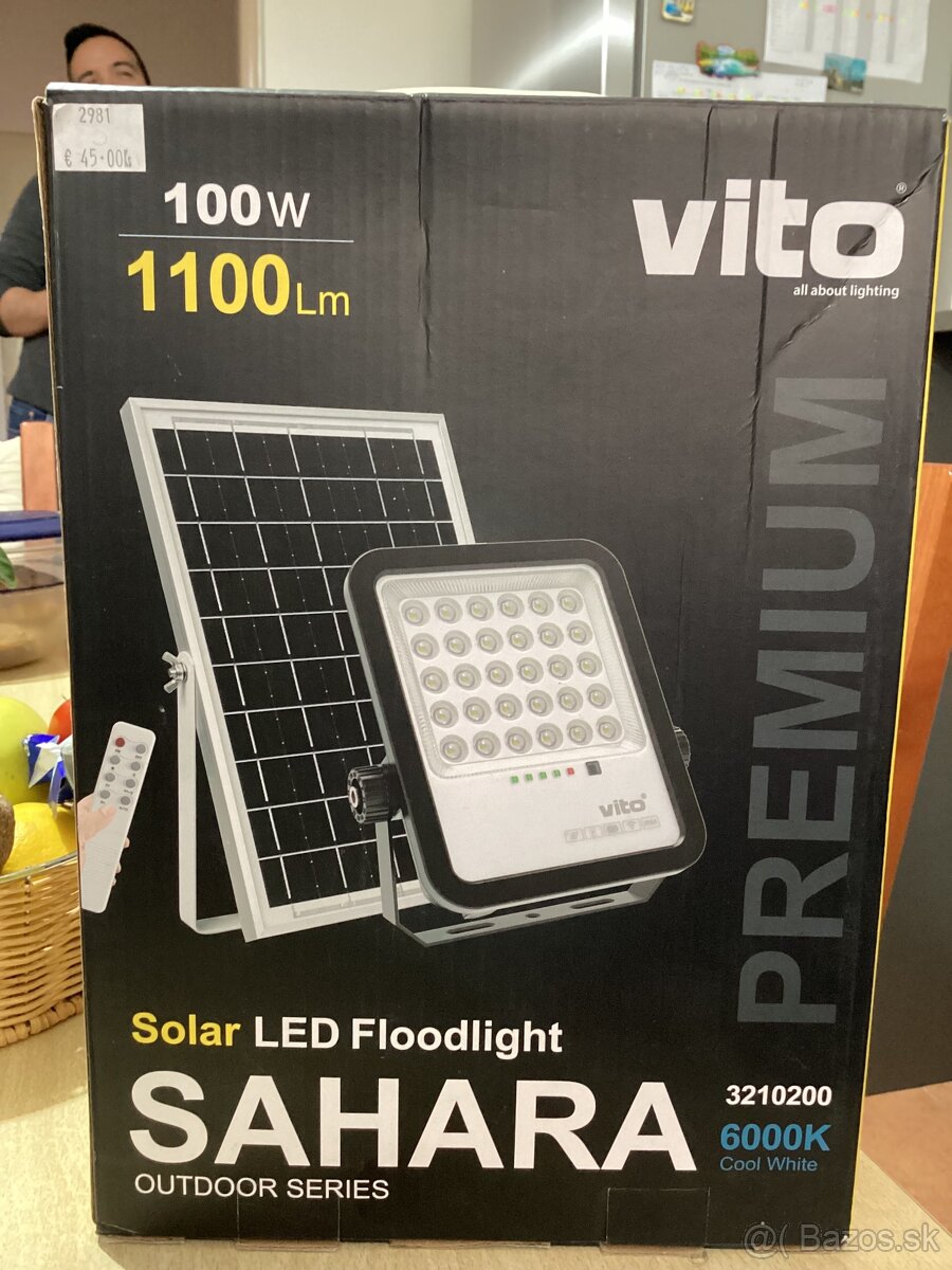 Nový -Reflektor solárny SAHARA-100W 6000K