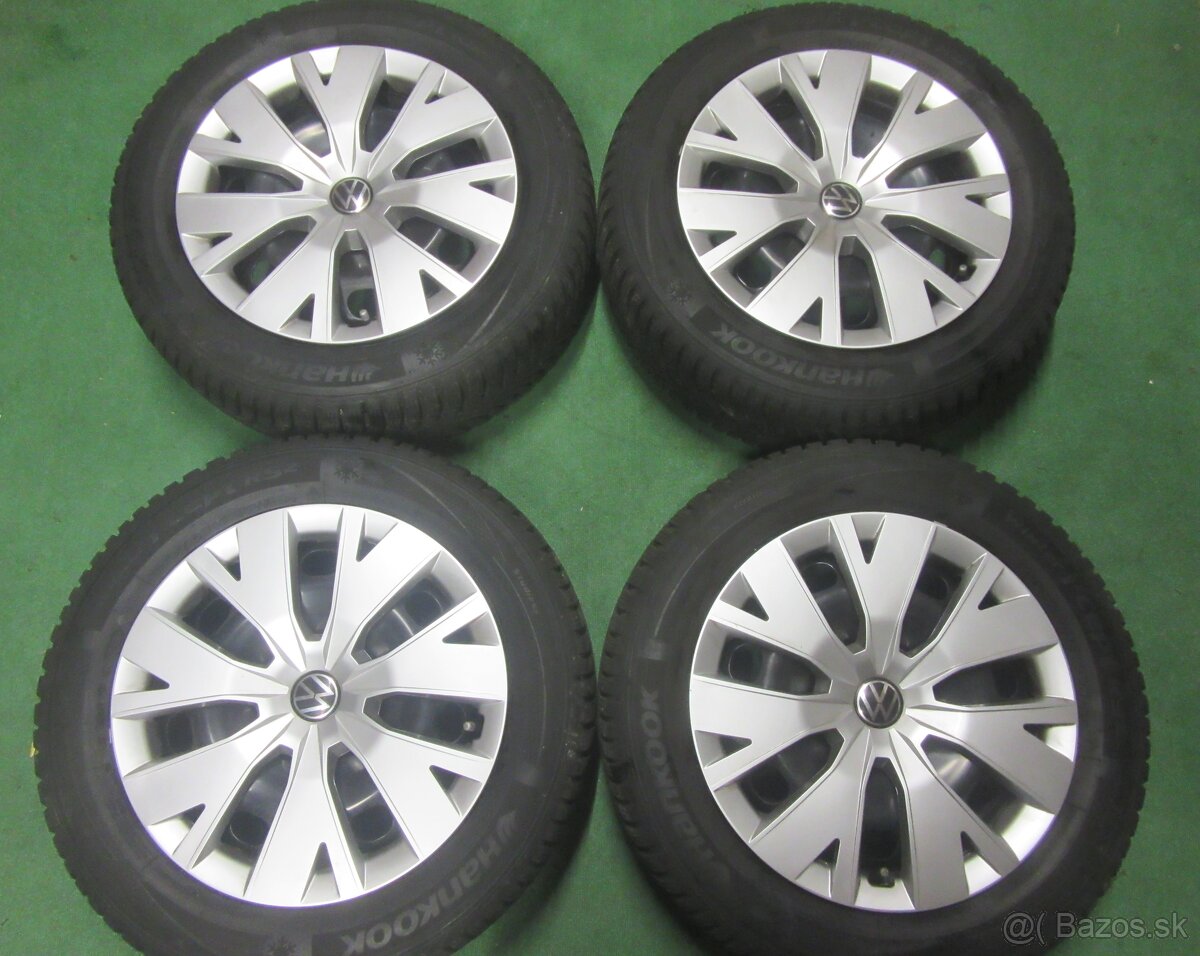 R16 Zimná sada VOLKSWAGEN rozteč 5x100 195/60R16 HANKOOK