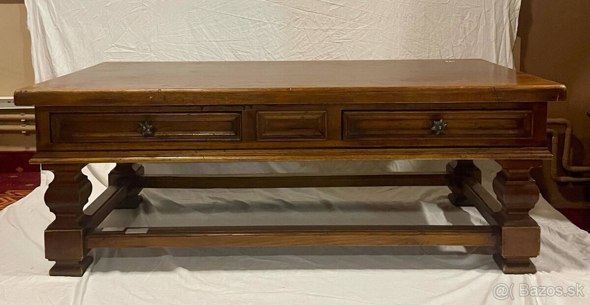 konferencny stolik, masiv, v45 cm, d120 cm, s 60 cm