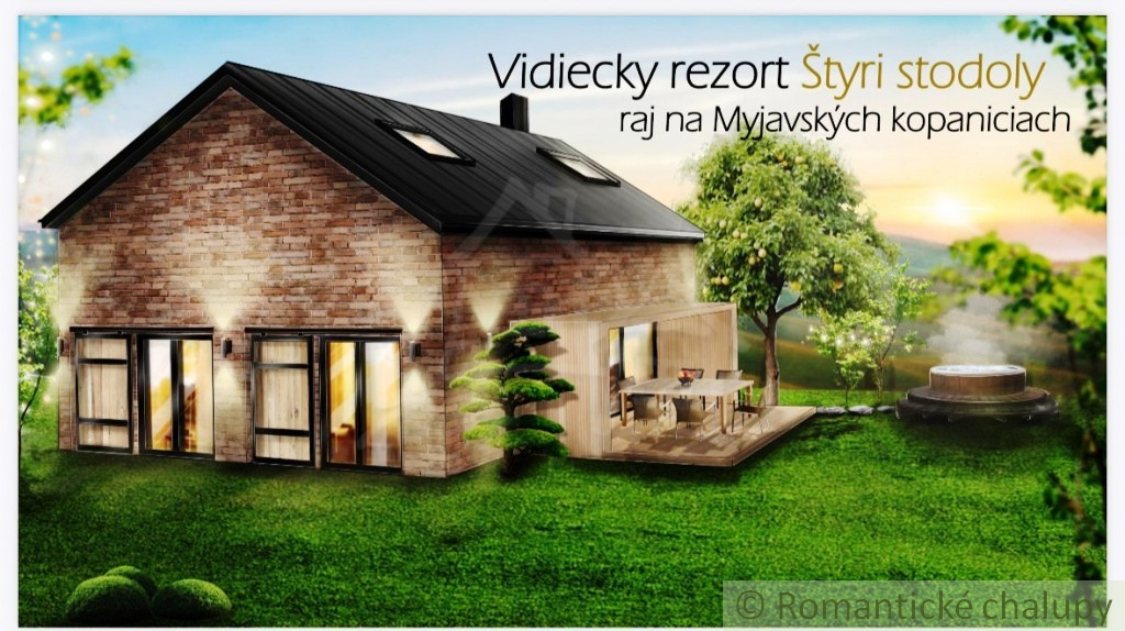 Investičný vidiecky rezort Štyri stodoly raj na Myjavskýc