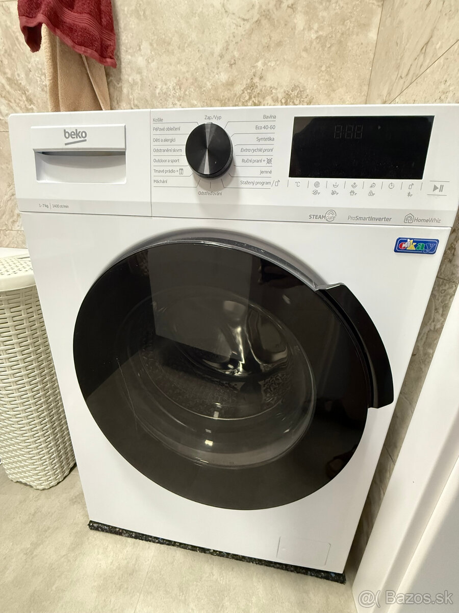 Úzka práčka Beko XWUE77265CSH3B