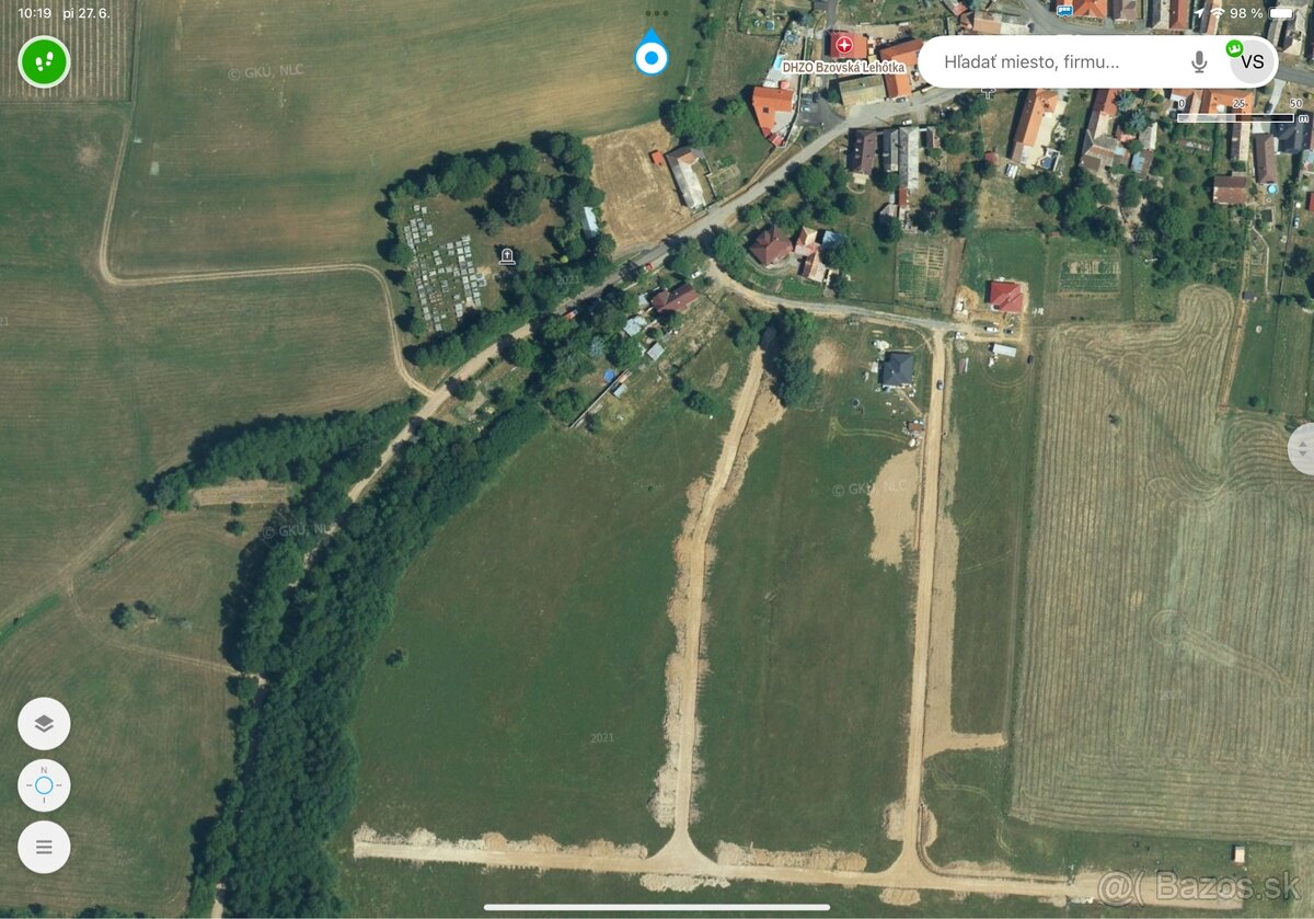 Pozemok 1000m2 Bzovská Lehotka