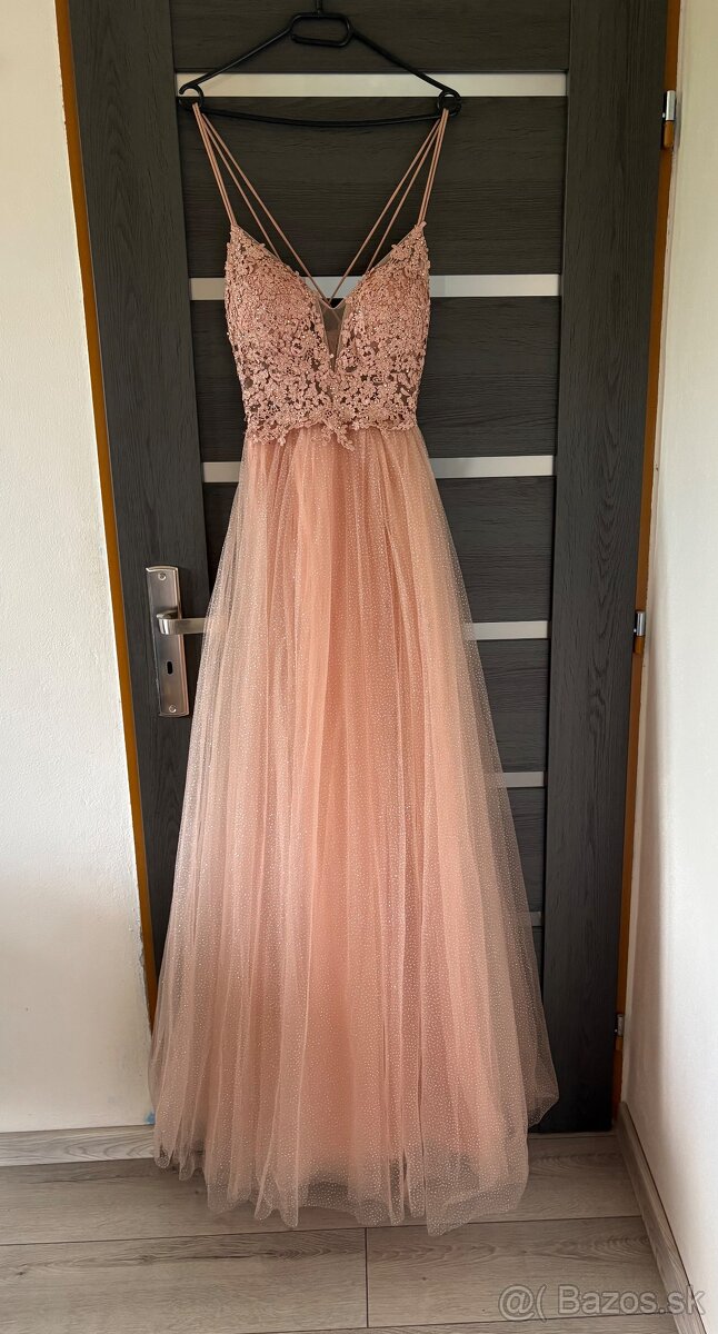 Zlaté spoločenské šaty 38/M