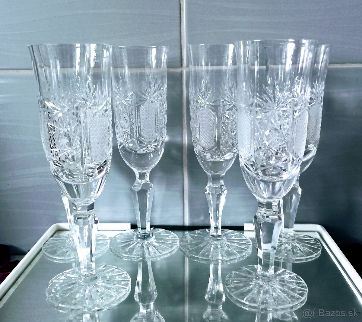 Krištáľové poháre - flauta