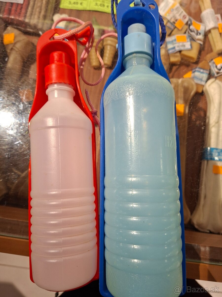 Oblečenie pre psa, fľaše, náhubok