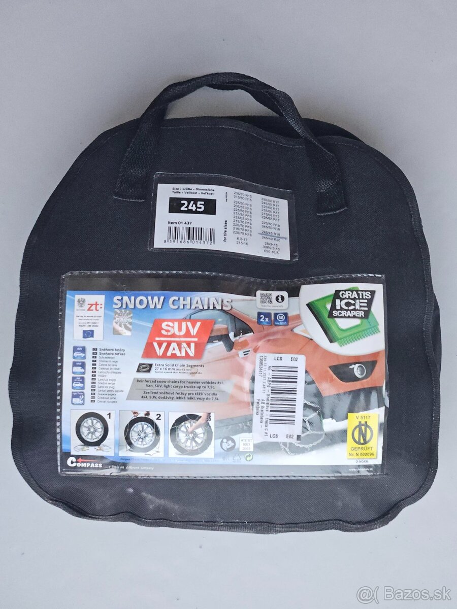 Predám nepoužité snehové reťaze