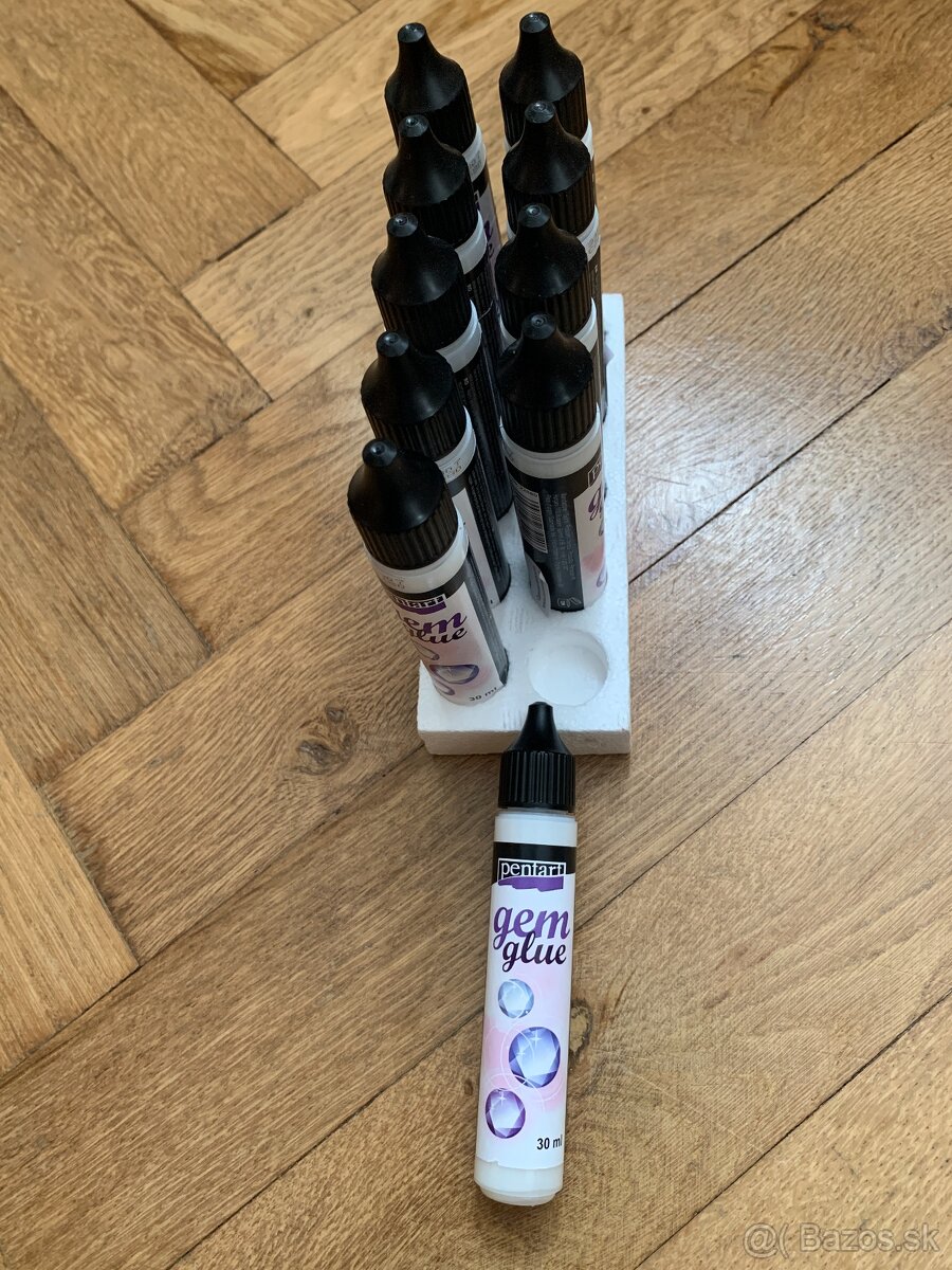 Predám 10ks lepidlo na šperky Pentart Gem Glue 22680, 30ml