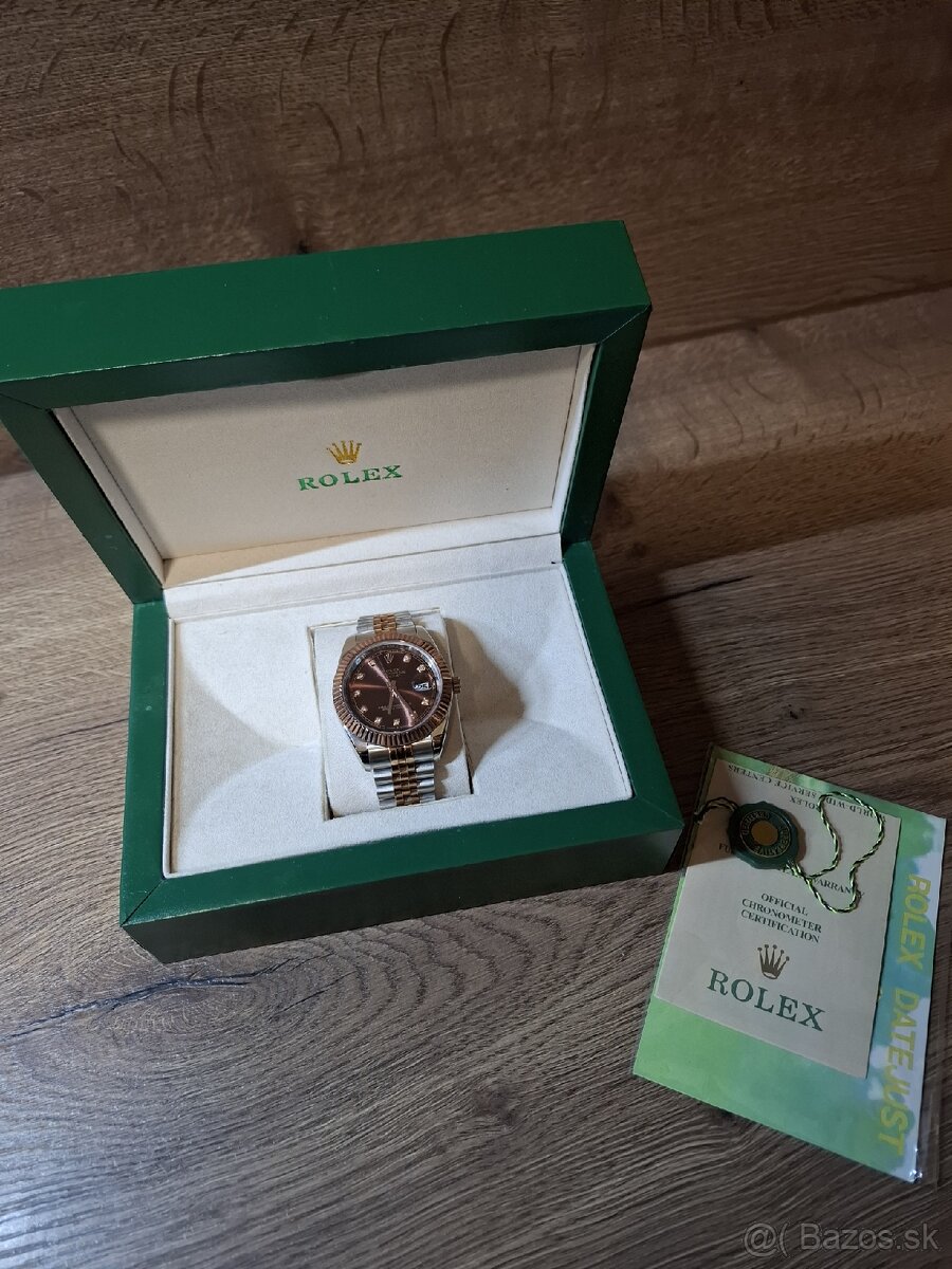 Rolex datejust bicolor rose gold