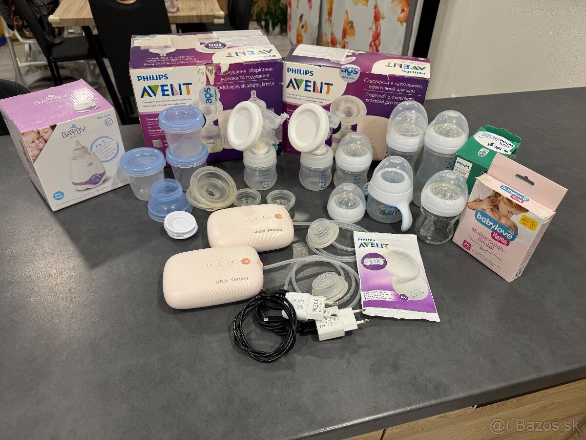 Philips elektrická odsávačka mlieka a rôzne príslušen