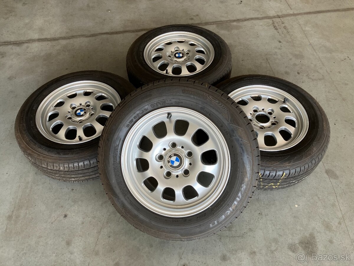 5x120 R15 orig. BMW + letné pneu 195/65 R15