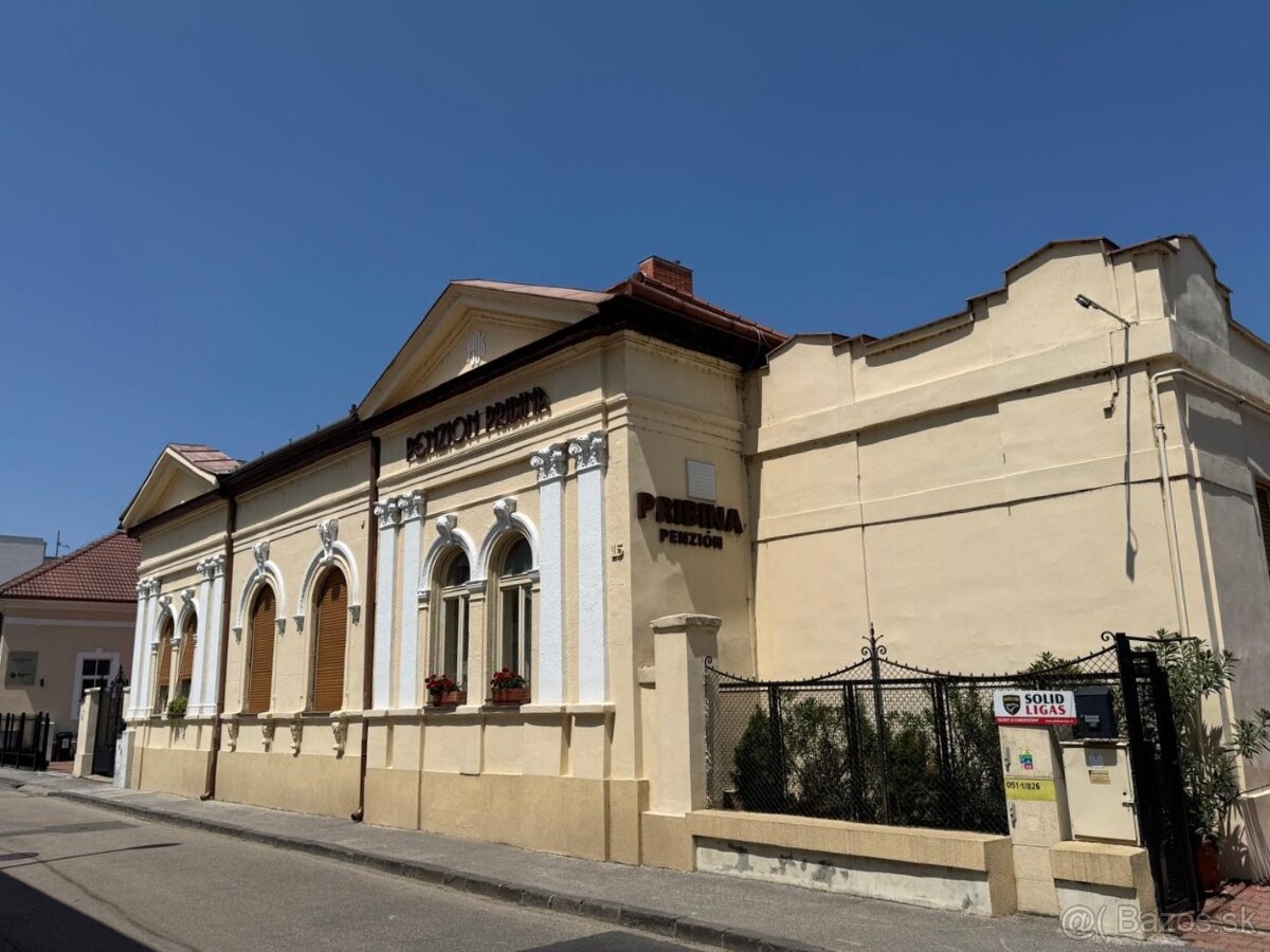 Predaj penziónu Pribina na pešej zóne v Nitre