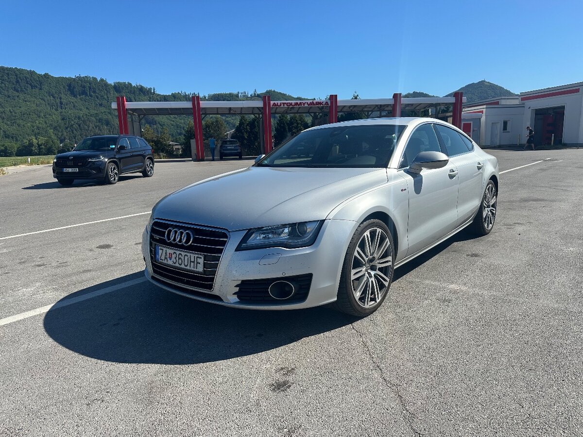 Audi A7, 3,0 TDI, adapt. temp, masáž + vetrané sedačky, DPH