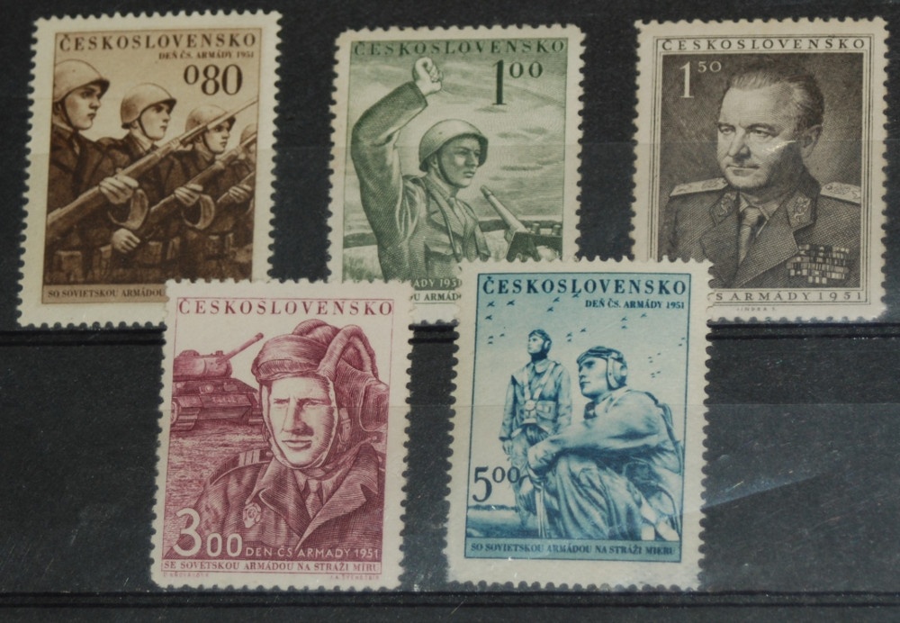 Poštové známky - Československo 56 - čisté