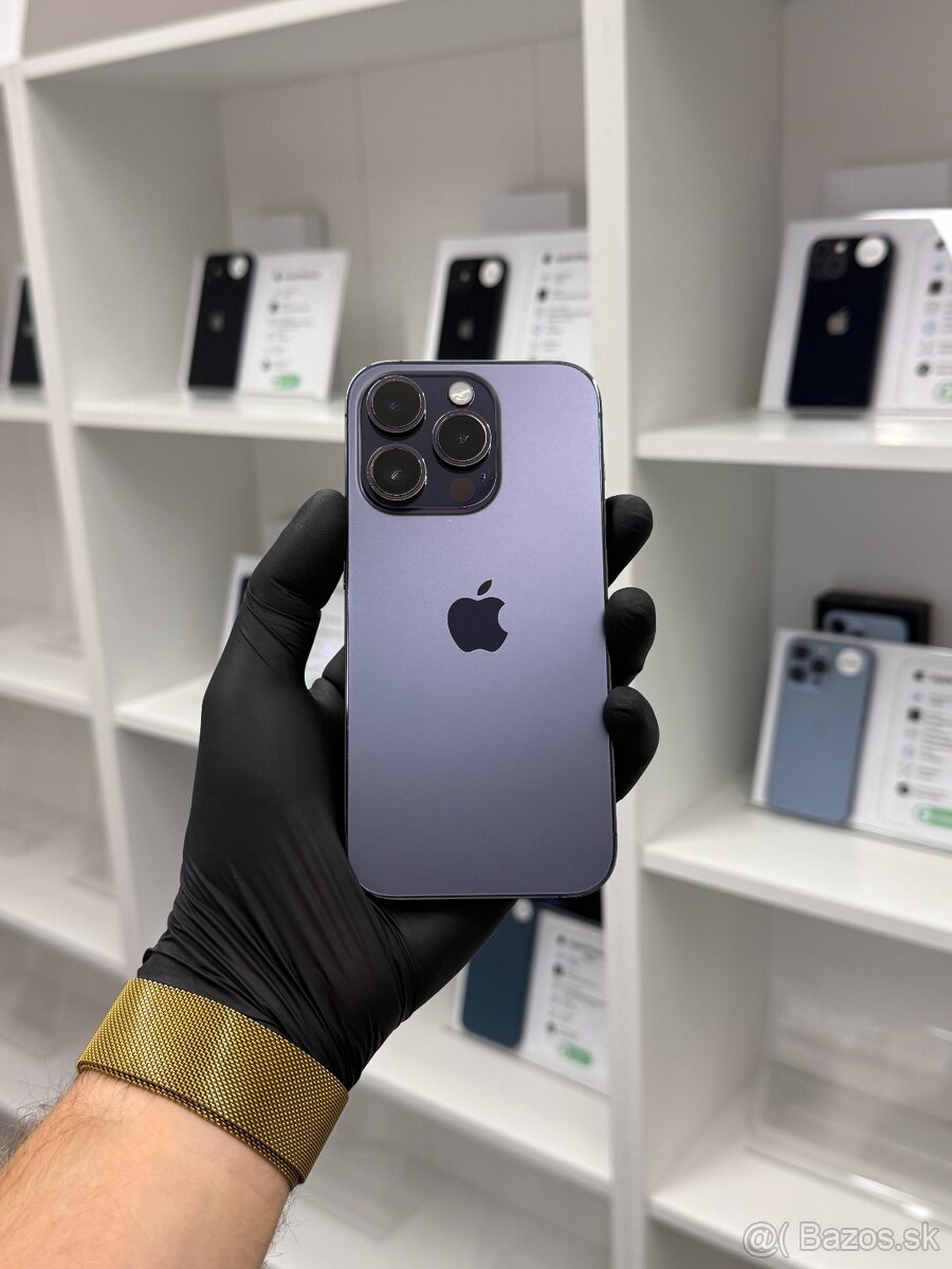 ZÁRUKA 2 ROKY / Apple iPhone 14 Pro 128GB Deep Purple, 100