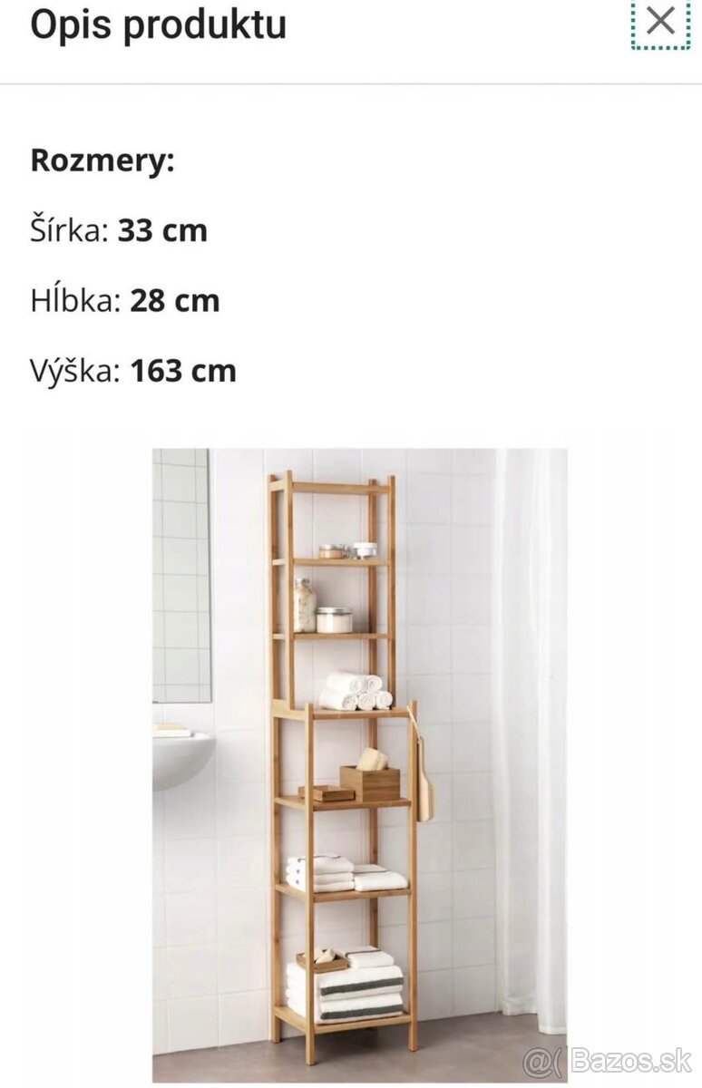 Ragrund IKEA bsmbusovy regál/polica