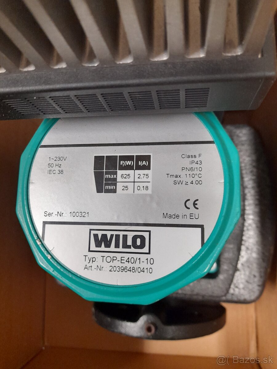 Čerpadlo WILO Top E 40/1-10