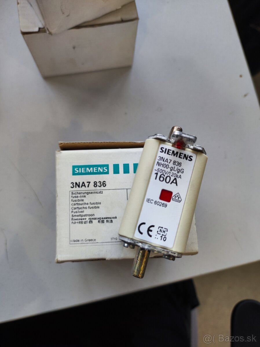 SIEMENS Nožové poistky 160A