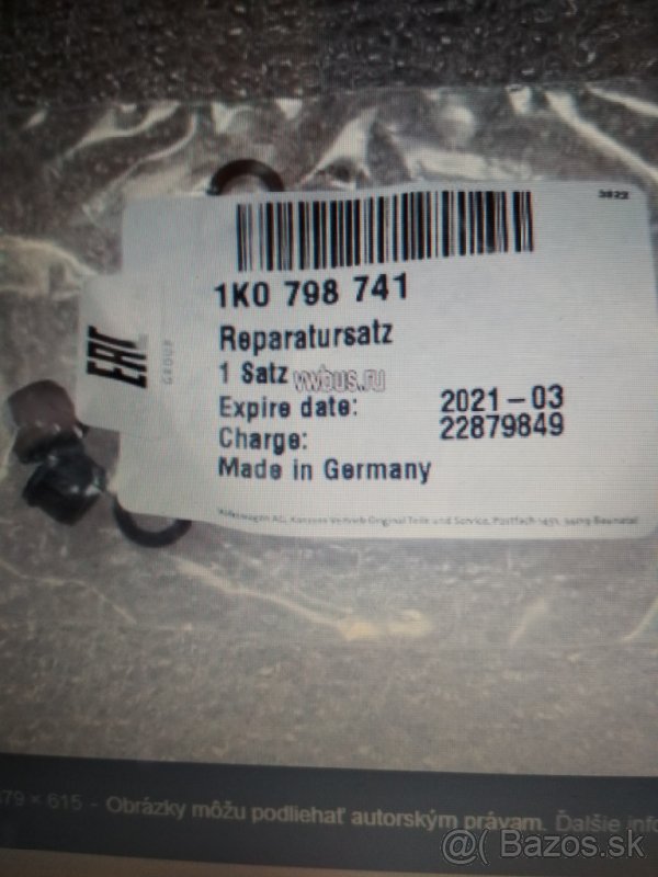 Tesniaci krúžok 1K0798741 spojky VW Audi Škoda Seat