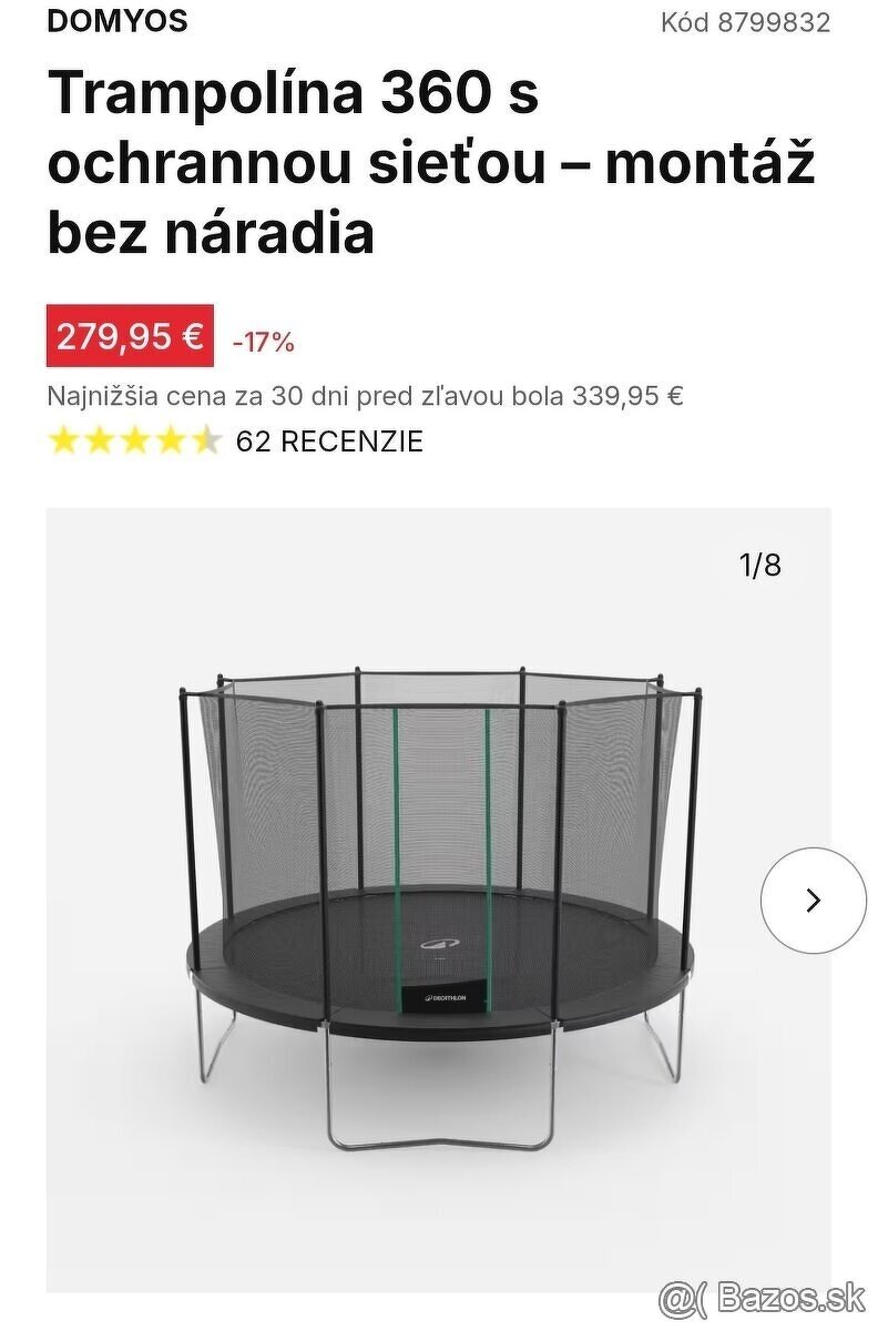 Trampolína 360 nová,Decatlon