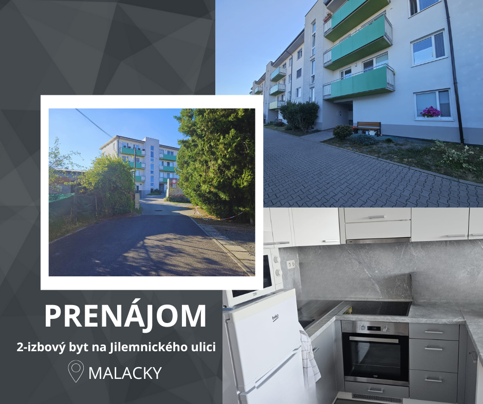 Prenájom bytu v centre Malacky - IHNEĎ voľný