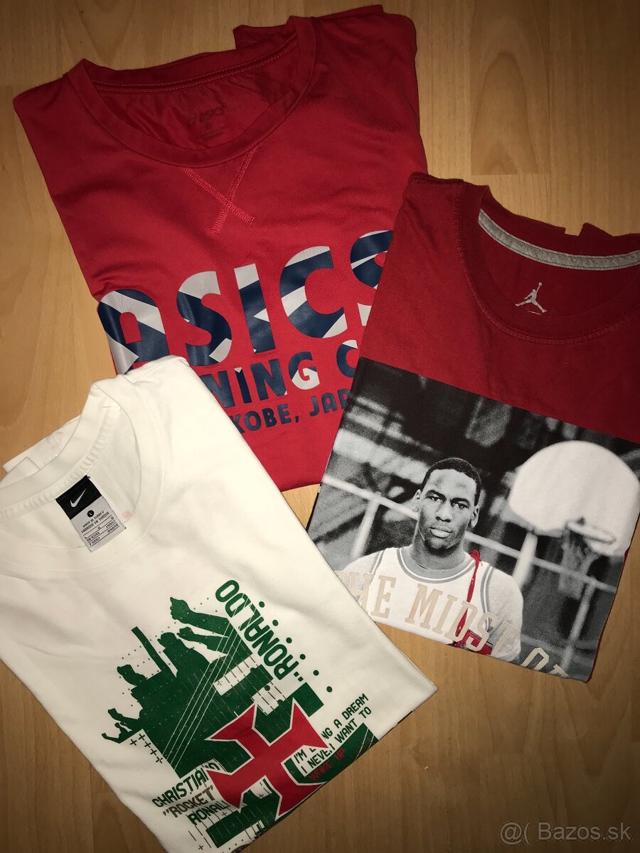 TRIČKÁ NIKE a ASICS veľ. M