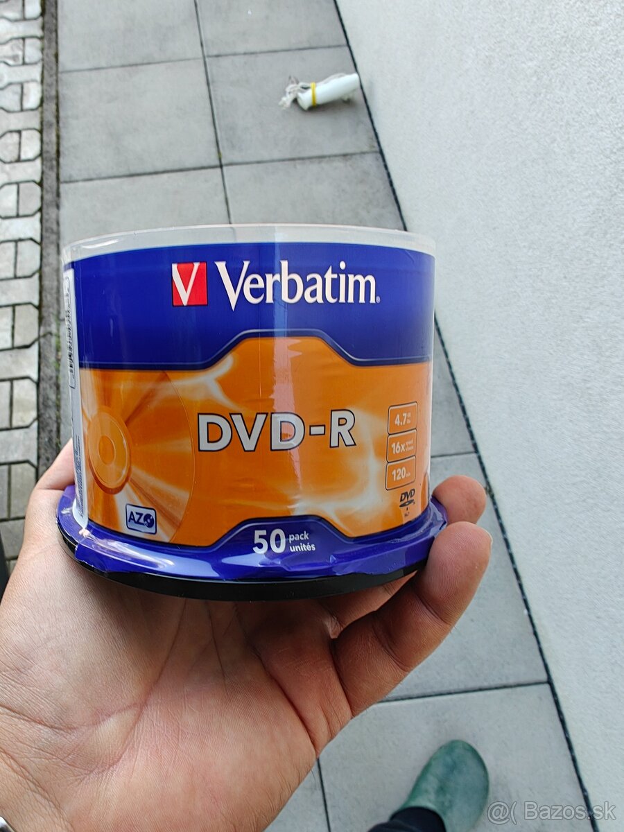 VERBATIM DVD-R DataLife 4,7 GB, 16×, wrap 50 ks