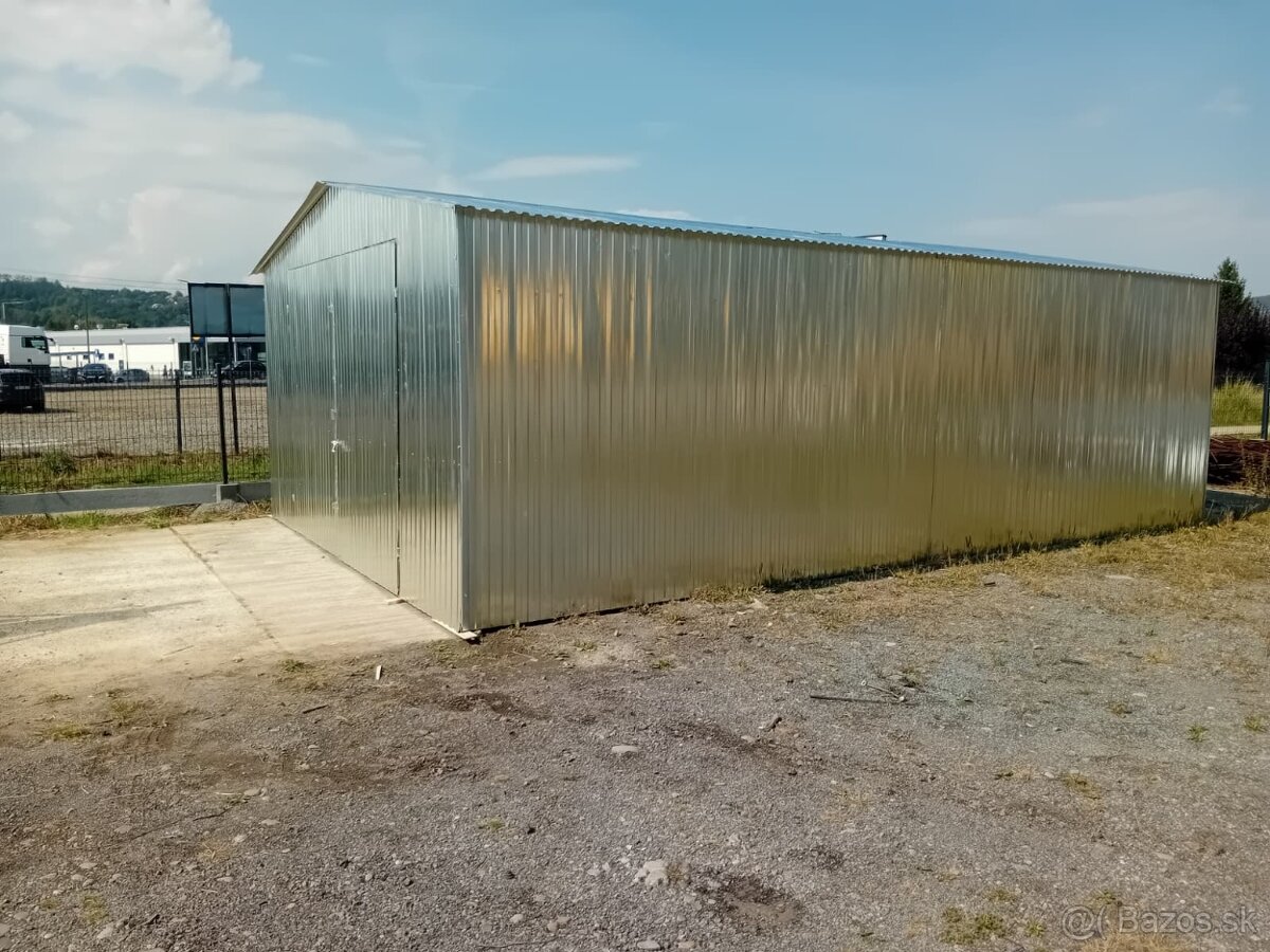 Plechová pozinkovaná HALA 5×10 m – AKČNÁ CENA 3 340 €