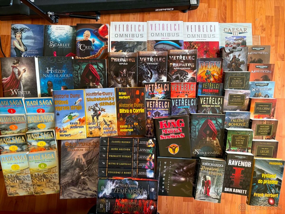 Vetřelci,DOOM,Warhammer,Predátor,Hra o trůny,Caraval atd