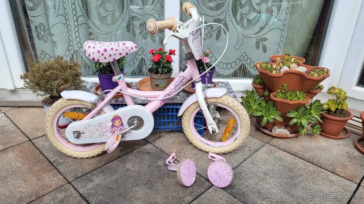 Detský dievčenský bicykel 12"